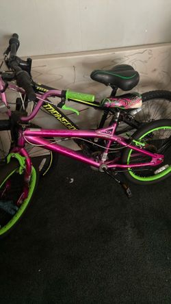 Adult bike and girl bike