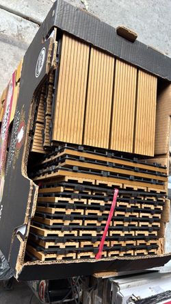 Golden select WPC deck tiles 12”x12” Brown color 62 count