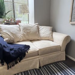 Two Matching Loveseat Couches 