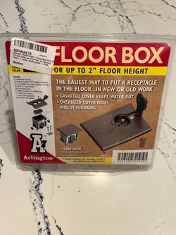 Arlington FLBAF101BR Adjustable Floor Box Kit