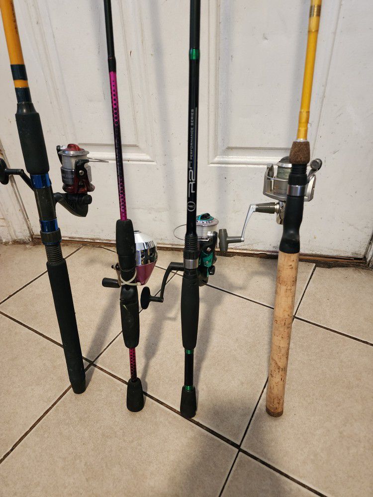 Fishing Pole With Reels Take It All For $90