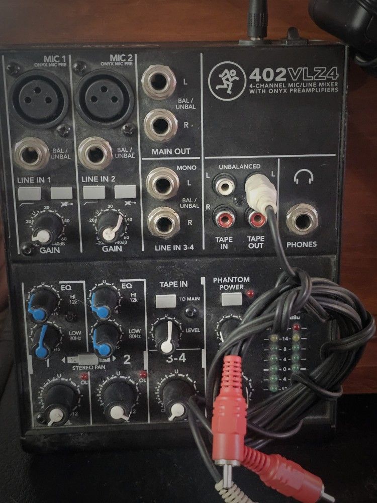 Mackie 4 Channel Mixer W/Microphone