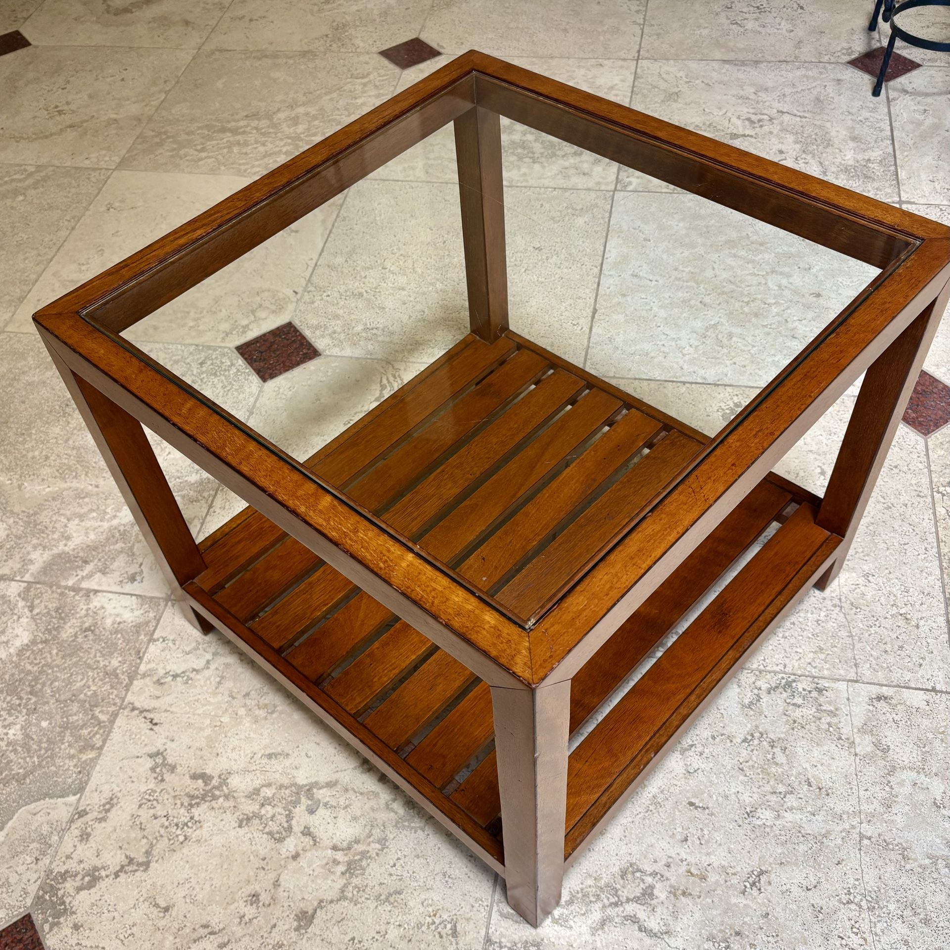Ethan Allen Oak End Table
