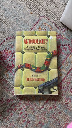 Whodunits hardcover book.