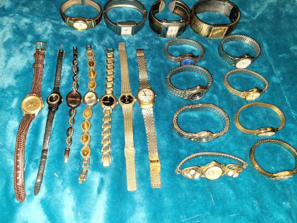 Assortment Of Antique And New Watches And Broken Watch Parts