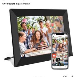 32GB FRAMEO 10.1 Inch Smart WiFi Digital Photo Frame 1280x800 IPS LCD Touch Screen, Auto-Rotate Portrait and Landscape, Built in 32GB Memory, Share Mo