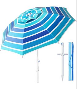 Umbrella with Heavy Duty Sand Anchor
