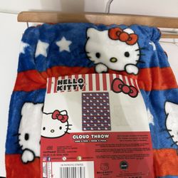 Hello Kitty 4th Of July Blanket 
