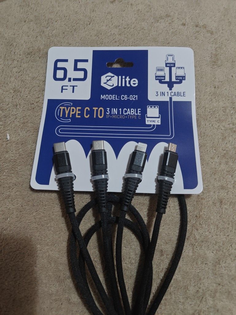 3 In 1 Charging Cable