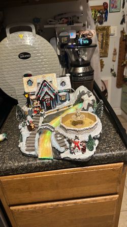 Fiver optic Christmas village.