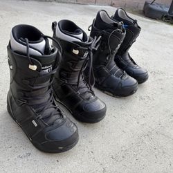 Burton and Ride Snowboard Boots - Mens Size 10