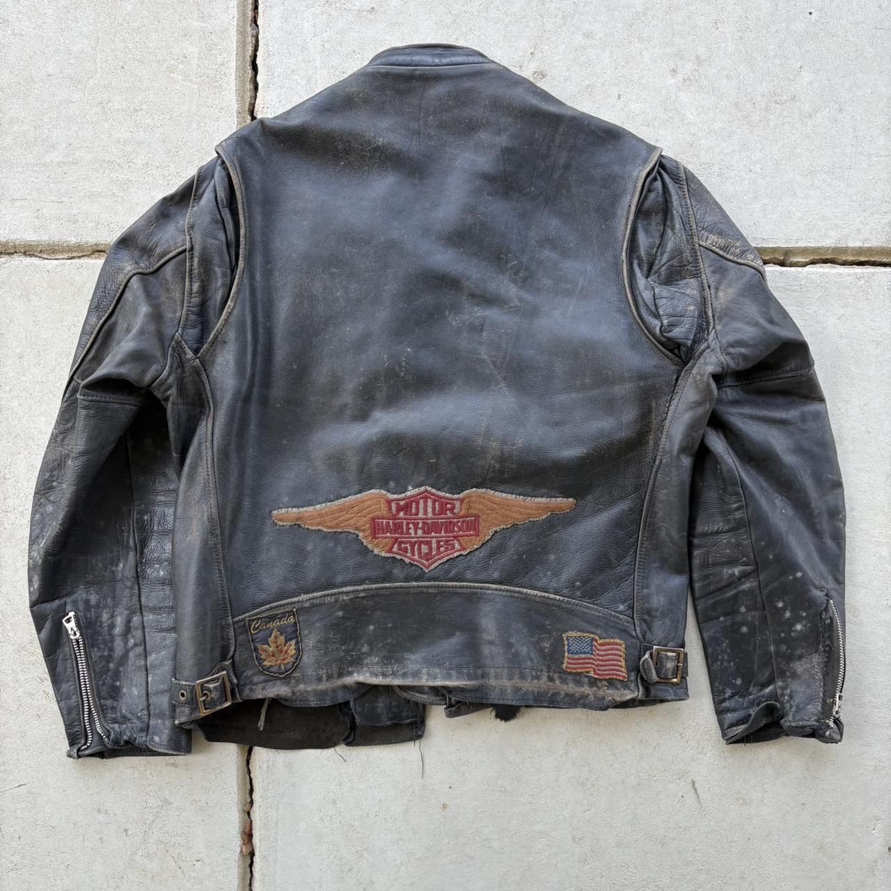 Harley Davidson Men's Black and Brown Jacket(76)11