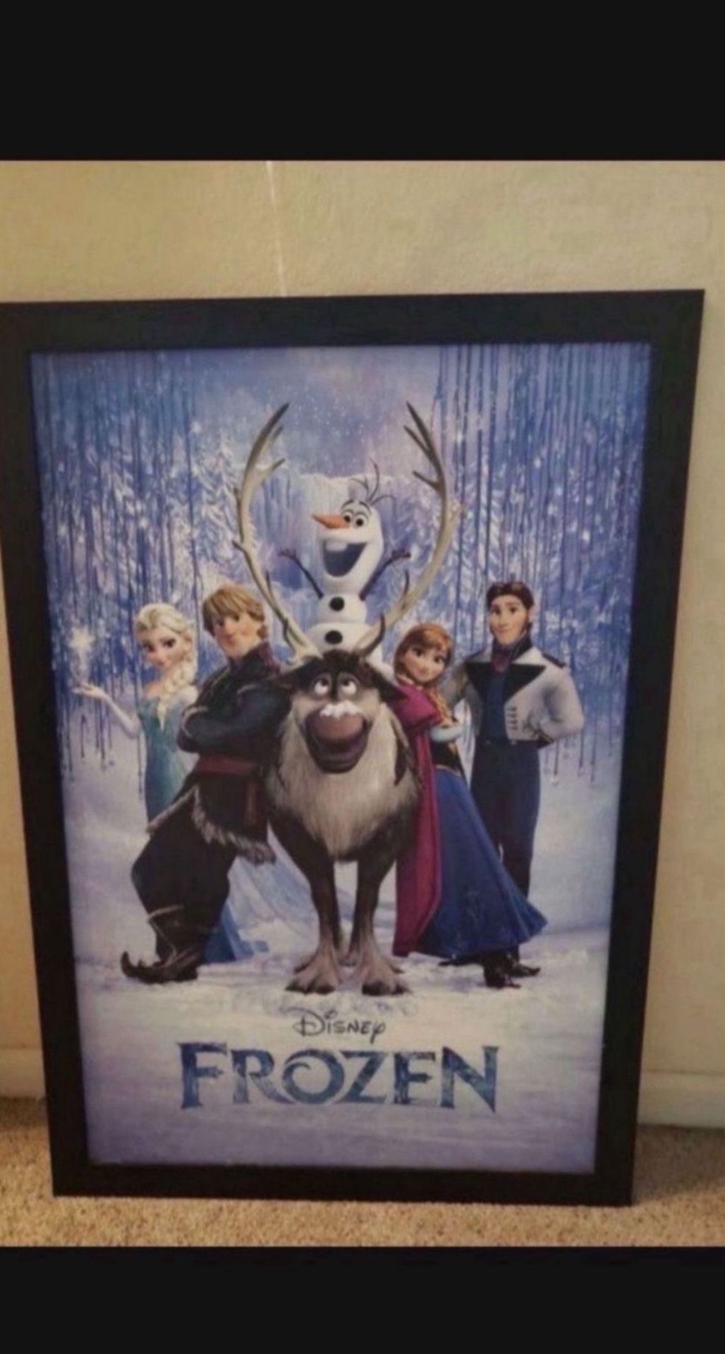 Cuadro Grande De Frozen En Muy Buenas Condiciones $40