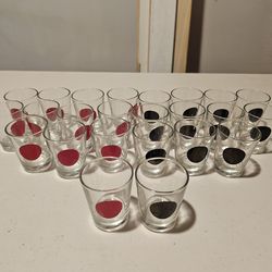 Bar checker shot glasses  board not included