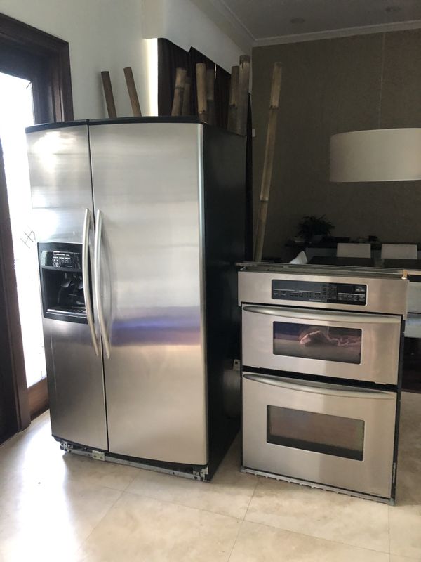 stove fridge microwave set