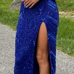 Electric Blue Prom Dress