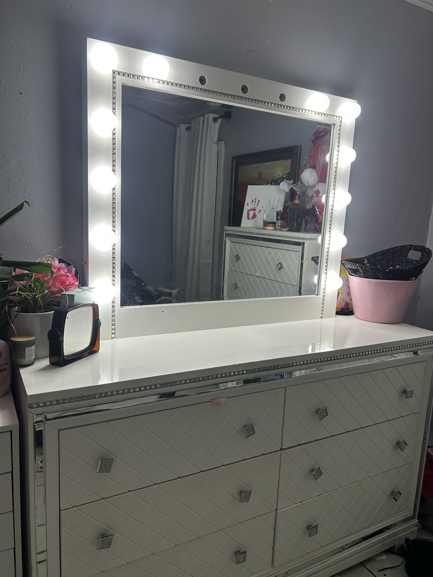6 draw vanity set