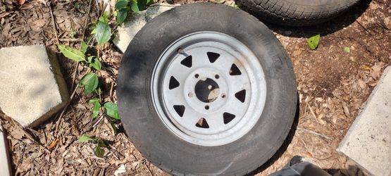 Trailer Tire With Rim 175/80 D13