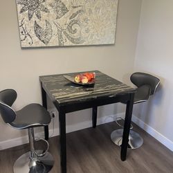High Table With 2 Chairs 