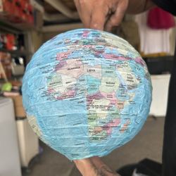 Geographical World Map Earth Globe Paper Lantern