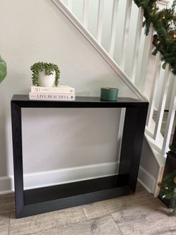 Black Modern Entry Table