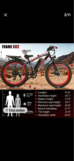 NEW 26” Fat Tire E-bike