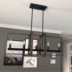 New Iolande 5 - Light Dimmable Kitchen Island Square/Rectangle Pendant