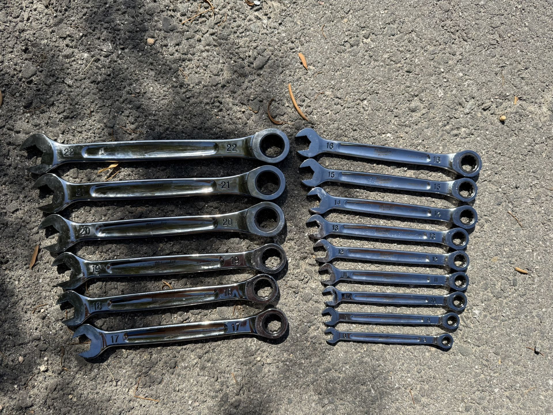 Milwaukee 15pc Wrench Set Metric MAX BITE 2.5 Arc Swing