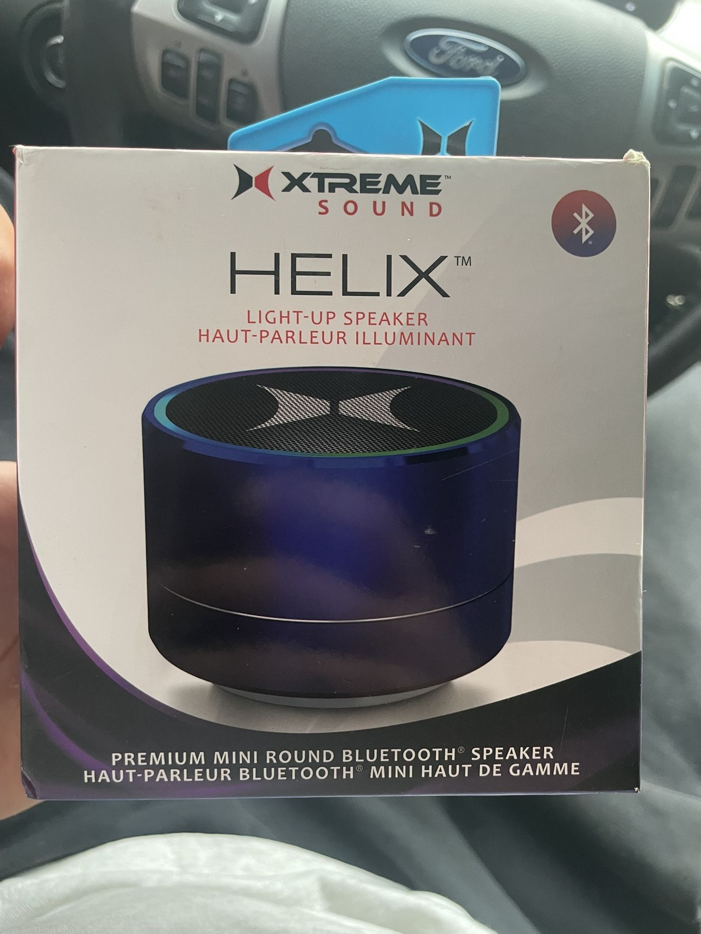 Helix Portable Light Up Bluetooth Speaker Blue