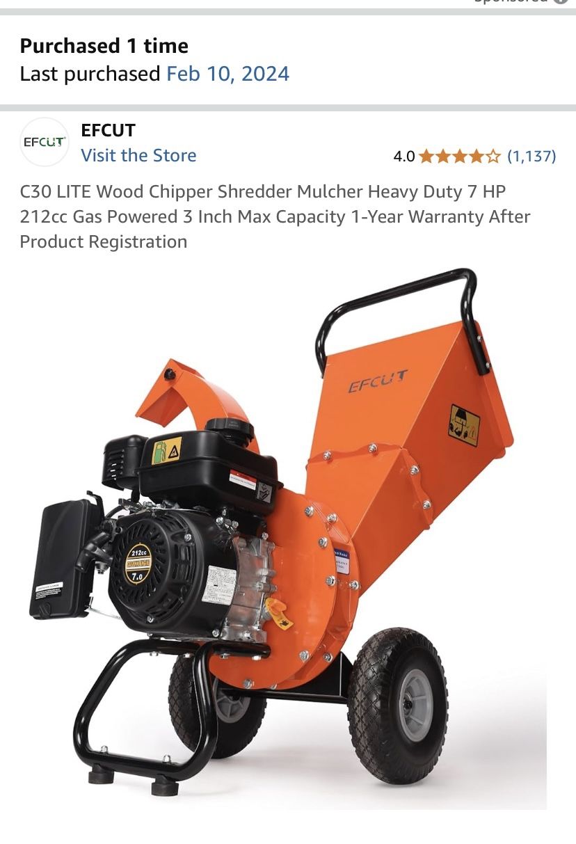 Wood Chipper/mulch Shredder
