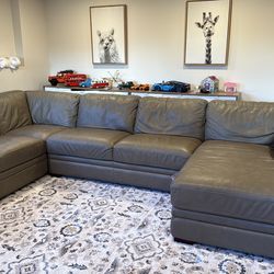 Macy’s couch leather