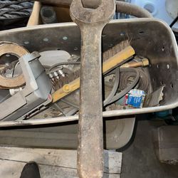 Old Giant Industrial Wrench
