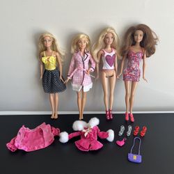 Mattel Barbie Doll Clothes Shoes Purse Lot