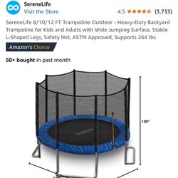 Serene Life Trampoline 