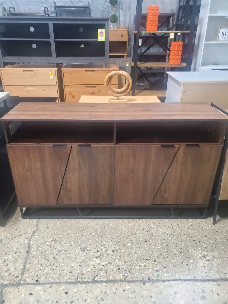 Angled Door Buffet Sideboard / TV Stand(New)