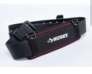Husky 2-1/2 in. 5 in Padded Work Tool Belt in Black@Tools-723