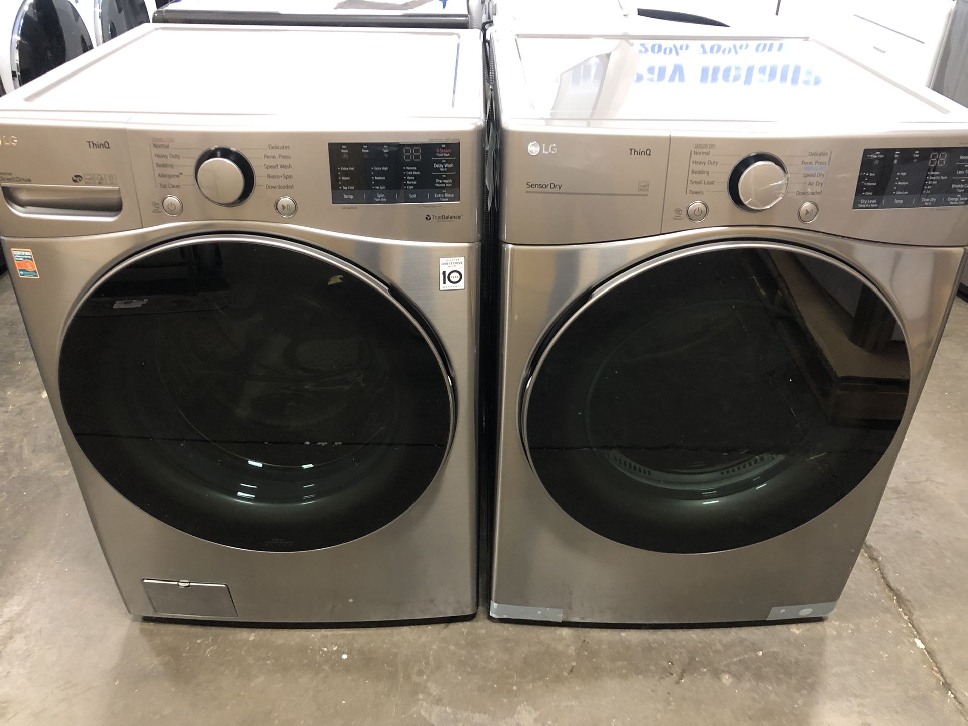 New LG Front Load Washer Dryer Set