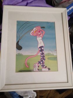 Rare MGM pink panther golf