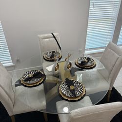 Gold Dining Table 