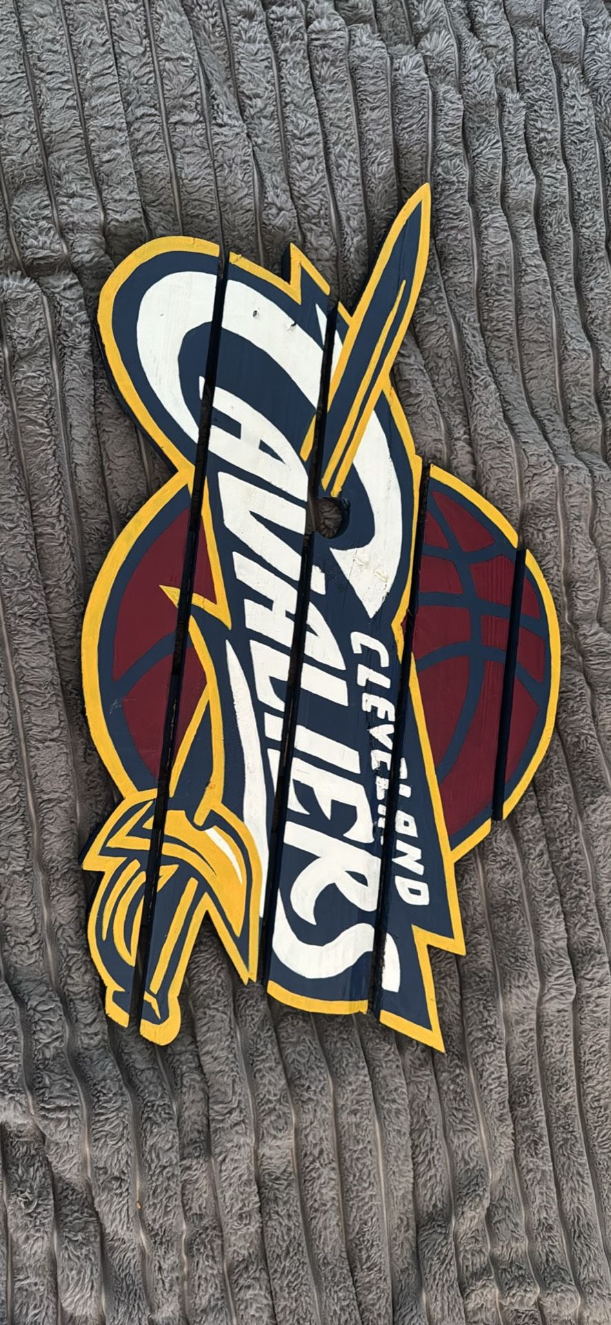 Wooden cavs Sign