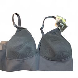 Maidenform Basically Sexy Triangle Bralette Bra Womens 2XL Black Stretch NWT