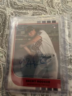 Brent Rooker Topps Rookie Auto Card 