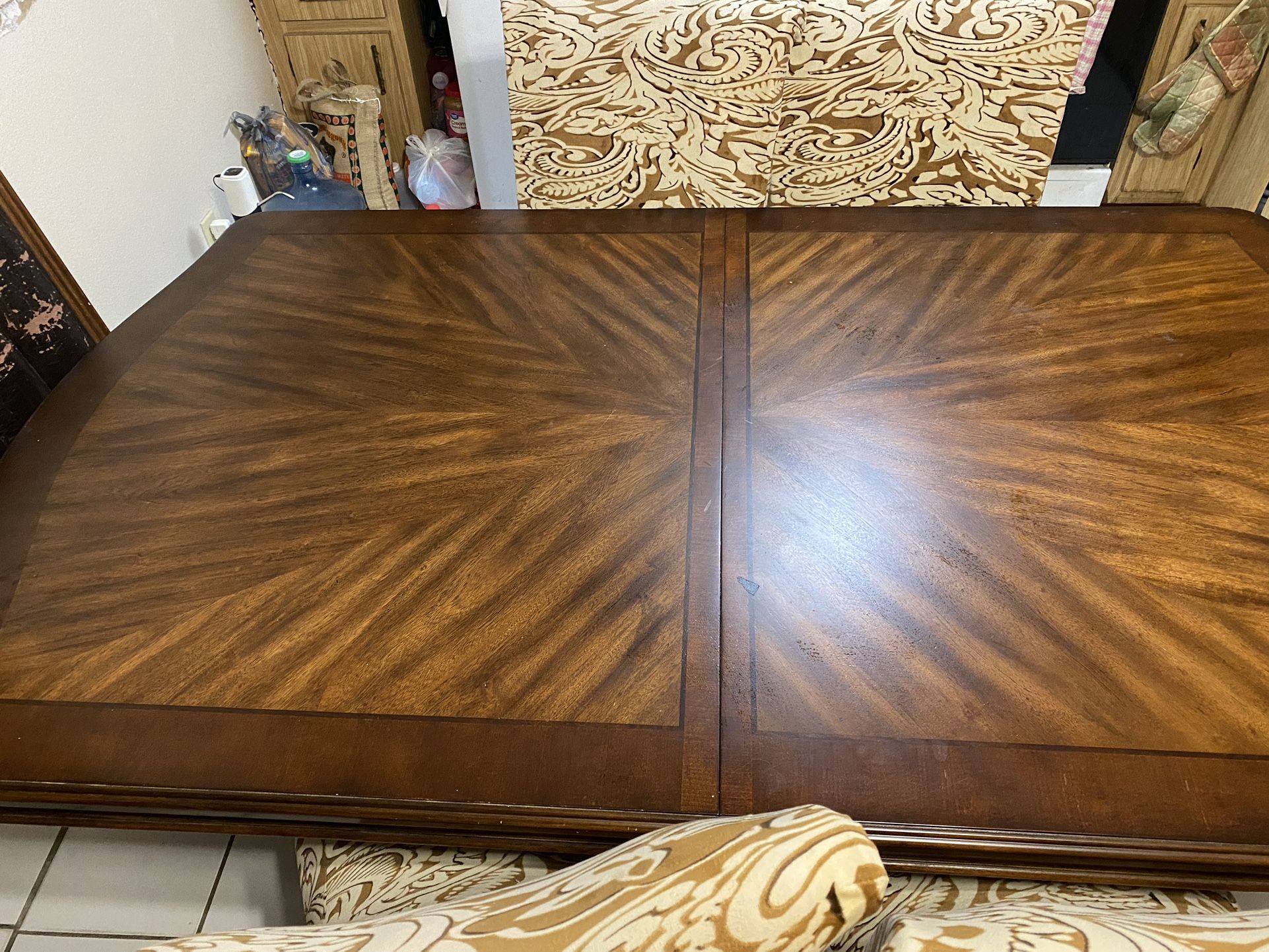 Wooden Table With 6 Chairs