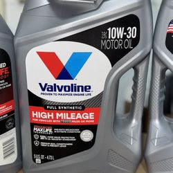 Valvoline Full Synthetic High Mileage Motor Oil 5 QT