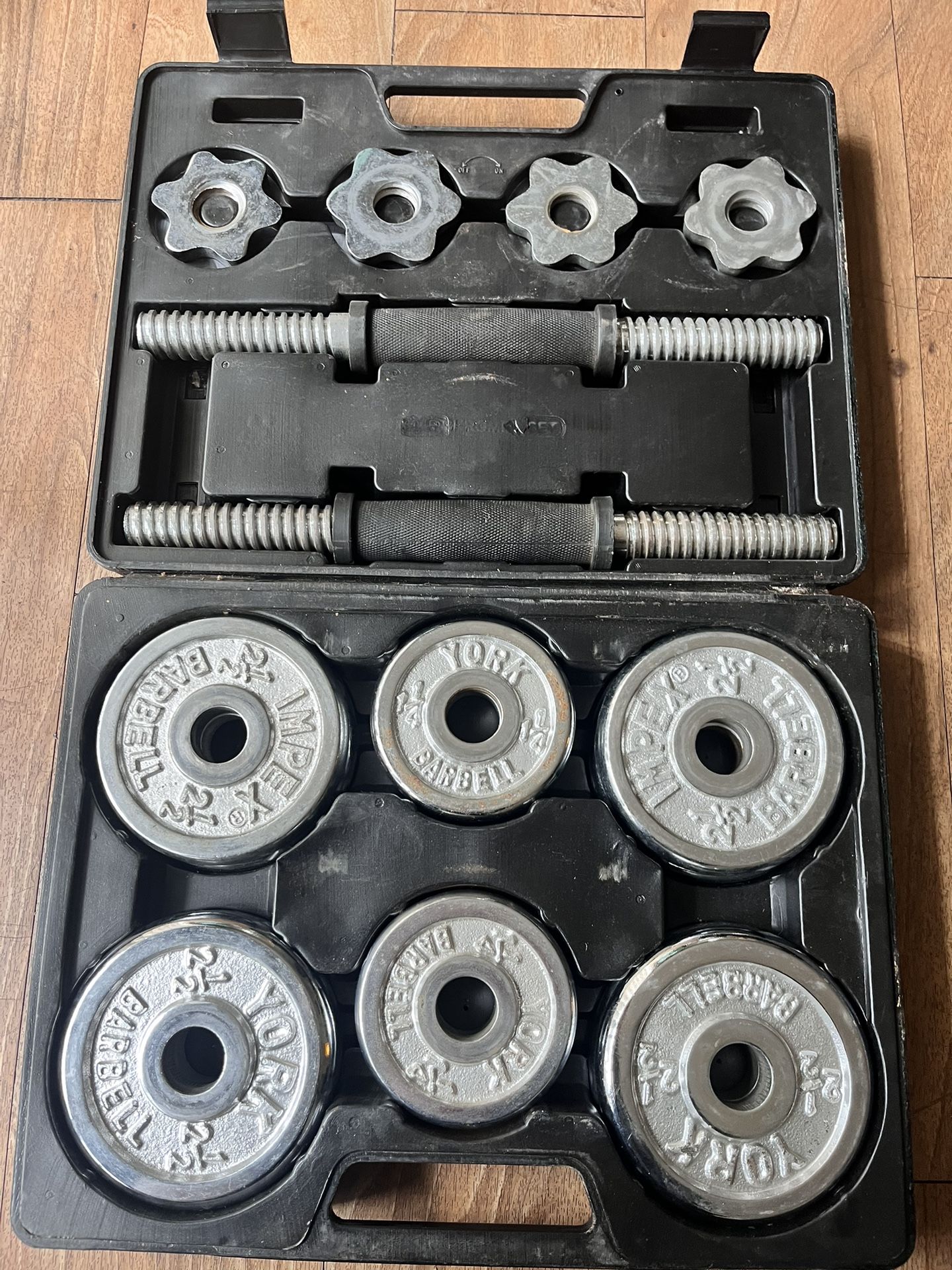 York Dumbell/Barbell Set