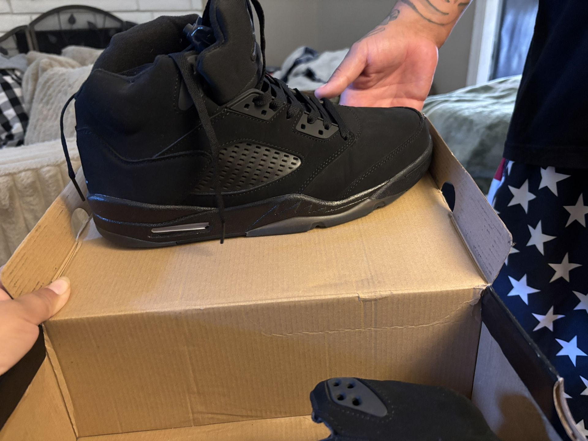 Black /black Suede Jordan’s