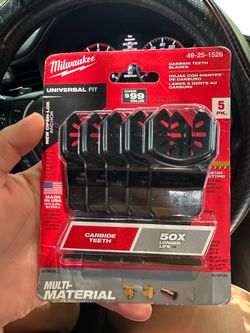 Milwaukee 1-3/8 in. Carbide Universal Fit Extreme Wood and Metal Cutting Multi-Tool Oscillating Blade (5- Pack)