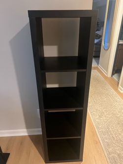 IKEA Black 4-Cube Storage Shelving Unit