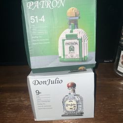 Don Julio & Patrón Bottle Building Block Sets – New (Legos)