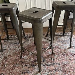 Metal bar stools